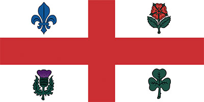 Montreal, Quebec Flag